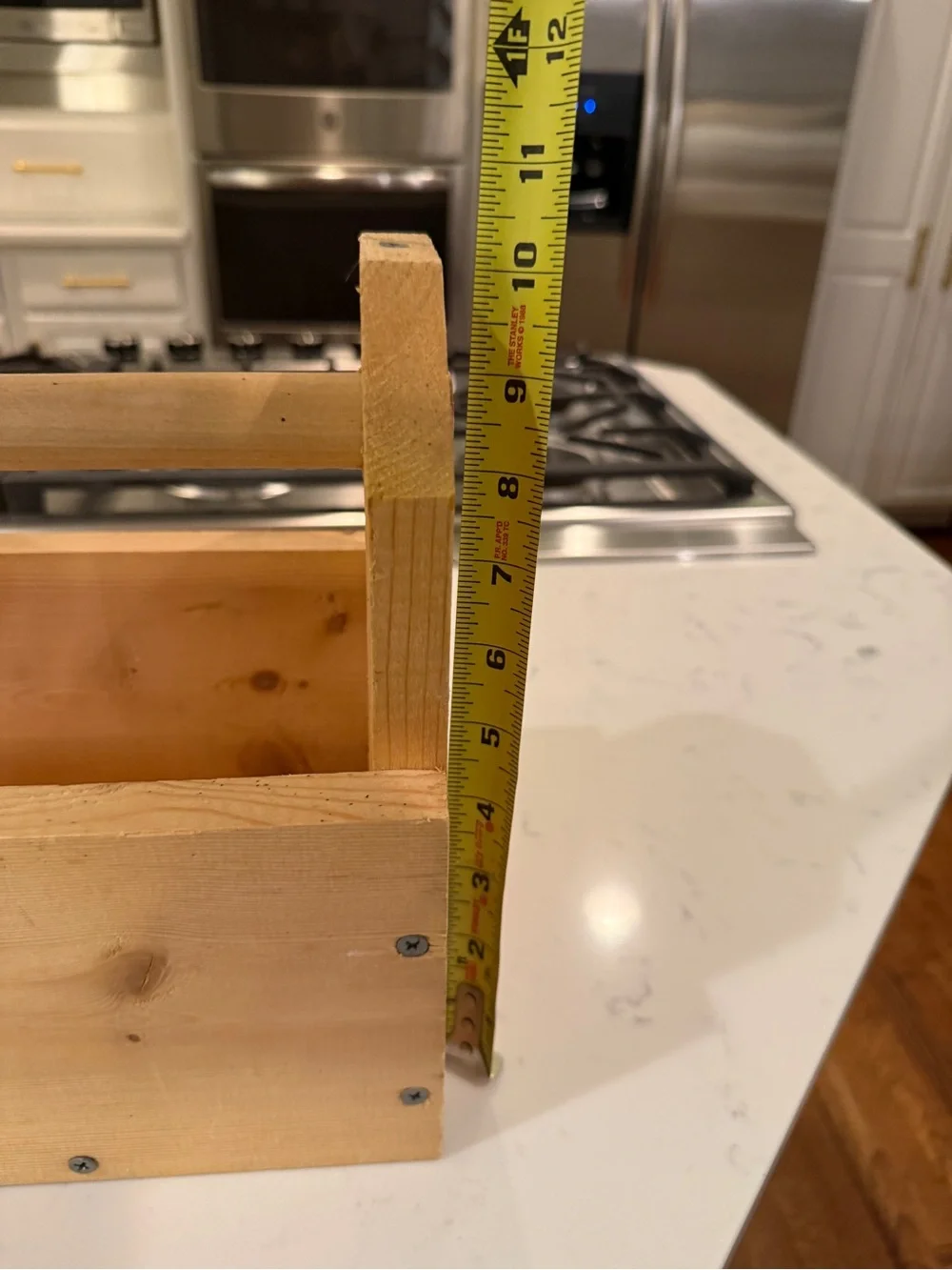 Handmade Solid Pine Wooden Tool Box Caddy Rustic Garden Tote Organizer 17.5x7×10
